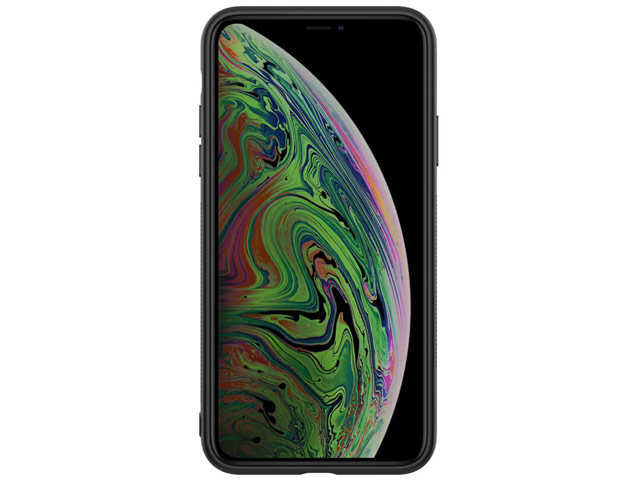 Чехол Nillkin Synthetic fiber для Apple iPhone 11 (черный, карбон)