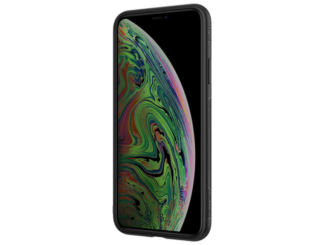 Чехол Nillkin Synthetic fiber для Apple iPhone 11 pro (черный, карбон)