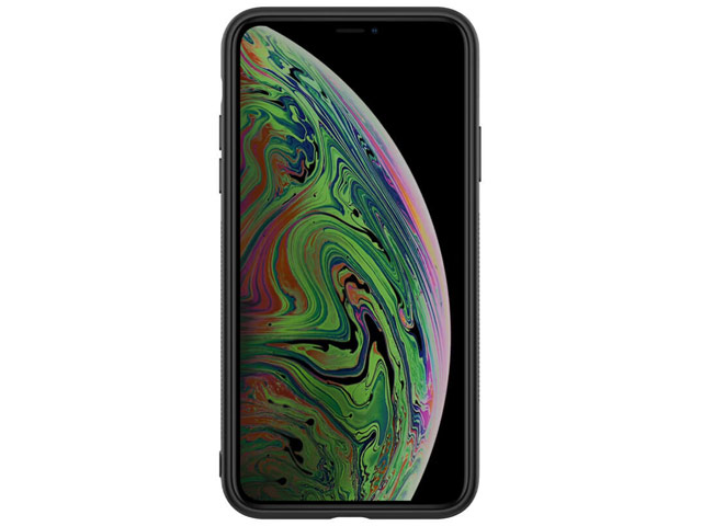 Чехол Nillkin Synthetic fiber для Apple iPhone 11 pro (черный, карбон)