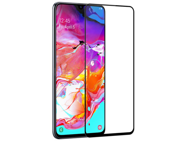 Защитное стекло Nillkin 3D CP+ MAX Glass Protector для Samsung Galaxy A70 (черное)