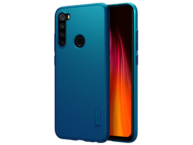 Чехол Nillkin Hard case для Xiaomi Redmi Note 8 (синий, пластиковый)