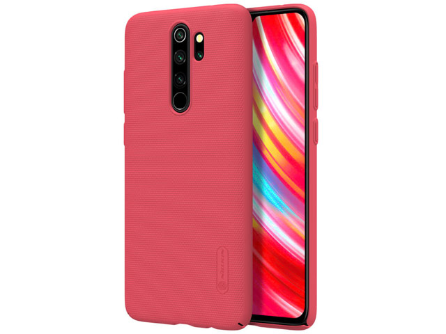 Чехол Nillkin Hard case для Xiaomi Redmi Note 8 pro (красный, пластиковый)