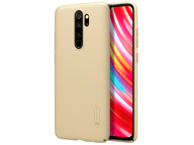 Чехол Nillkin Hard case для Xiaomi Redmi Note 8 pro (золотистый, пластиковый)