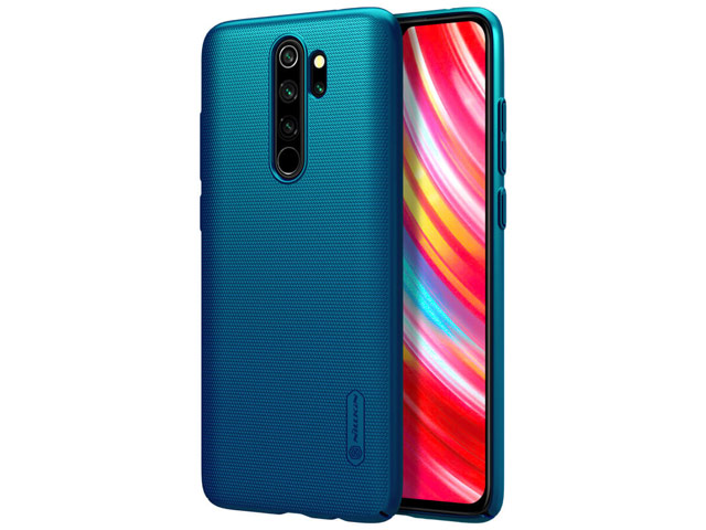 Чехол Nillkin Hard case для Xiaomi Redmi Note 8 pro (синий, пластиковый)