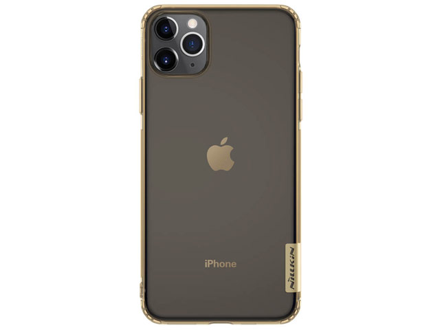 Чехол Nillkin Nature case для Apple iPhone 11 pro max (золотистый, гелевый)