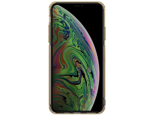 Чехол Nillkin Nature case для Apple iPhone 11 pro max (золотистый, гелевый)
