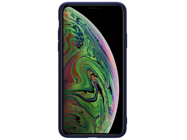 Чехол Nillkin Rubber Wrapped для Apple iPhone 11 pro max (синий, гелевый)