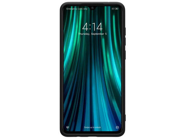 Чехол Nillkin Rubber Wrapped для Xiaomi Redmi Note 8 pro (черный, гелевый)