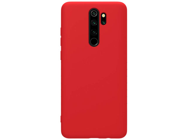 Чехол Nillkin Rubber Wrapped для Xiaomi Redmi Note 8 pro (красный, гелевый)