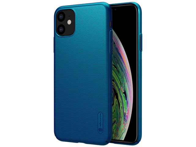 Чехол Nillkin Hard case для Apple iPhone 11 (синий, пластиковый)