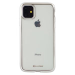 Чехол G-Case Plating Series для Apple iPhone 11 (серебристый, гелевый)