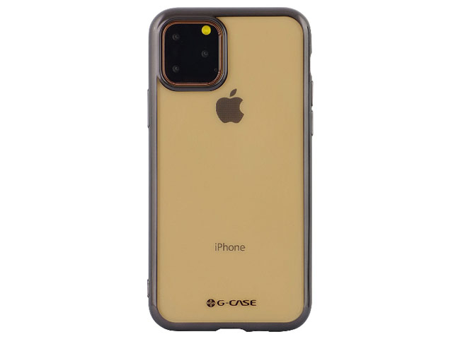 Чехол G-Case Plating Series для Apple iPhone 11 pro (черный, гелевый)