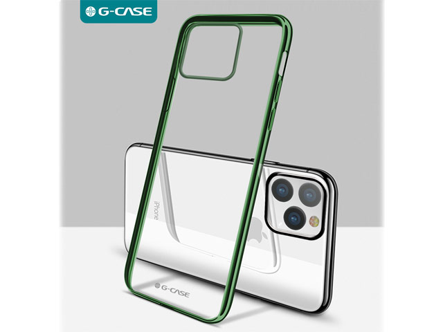 Чехол G-Case Plating Series для Apple iPhone 11 pro (зеленый, гелевый)