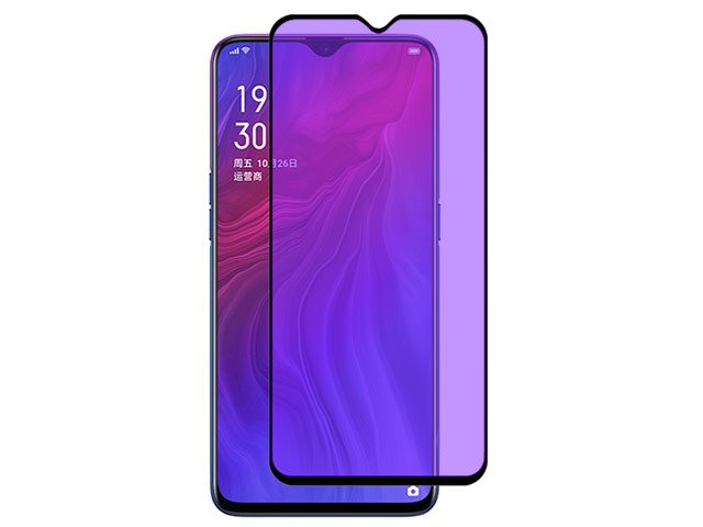 Защитное стекло Yotrix 3D Anti-Glare Glass Protector для Oppo Reno Z (черное, антиблик)