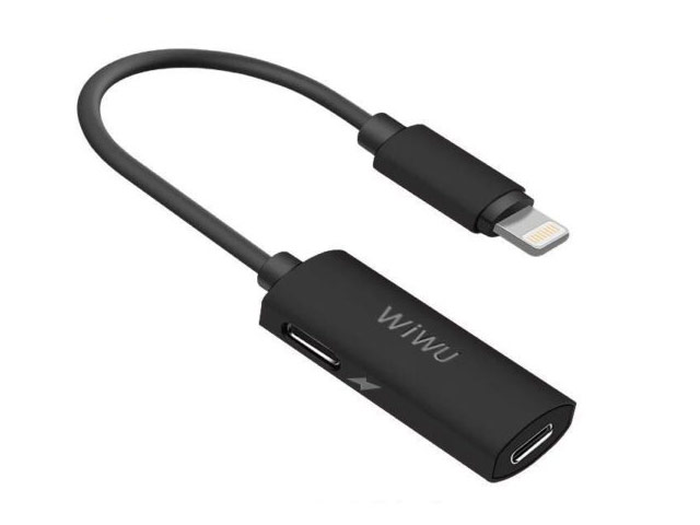 Адаптер WIWU Dual Lightning Adapter универсальный (Lightning, черный)