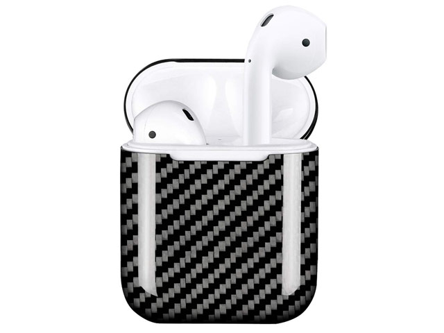 Чехол Synapse Carbon Shell для Apple AirPods (черный, карбон)