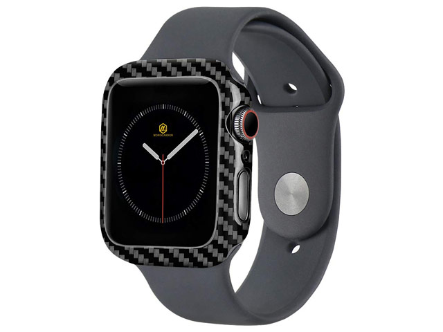 Чехол Synapse Carbon Shell для Apple Watch 44 мм (черный, карбон)