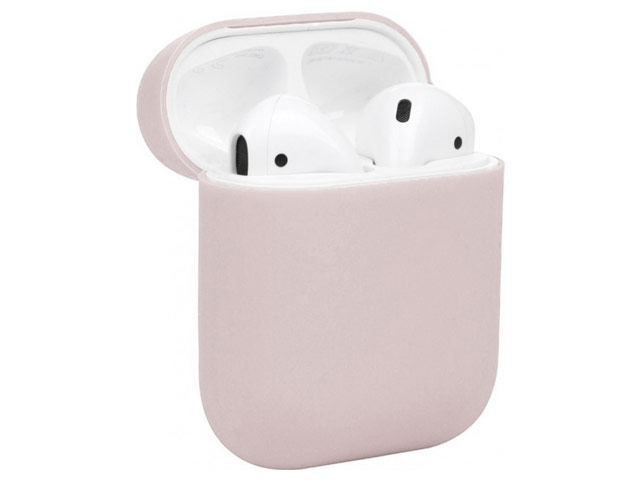 Чехол Synapse Protection Case для Apple AirPods (светло-розовый, силиконовый)