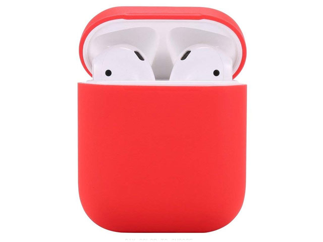 Чехол Synapse Protection Case для Apple AirPods (бледно-красный, силиконовый)