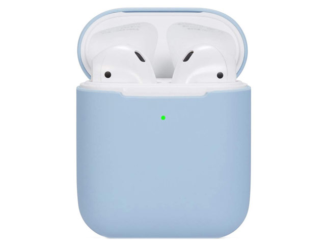 Чехол Synapse Protection Case для Apple AirPods (светло-голубой, силиконовый)