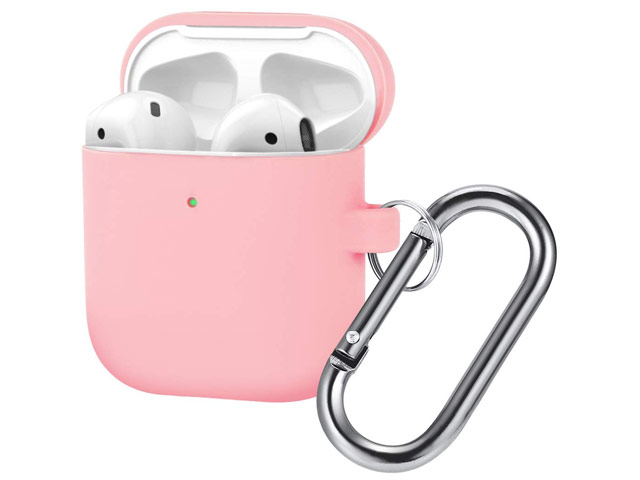 Чехол Synapse Buckle Case для Apple AirPods (розовый, силиконовый)