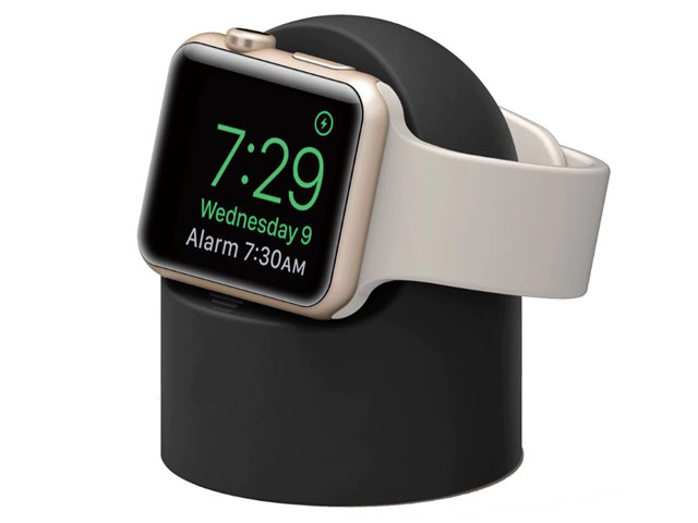 Подставка Synapse Charging Dock для часов Apple Watch (черная, силиконовая)