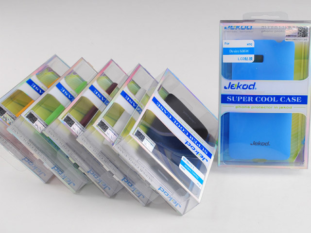 Чехол Jekod Hard case для HTC Desire 600 dual sim (голубой, пластиковый)