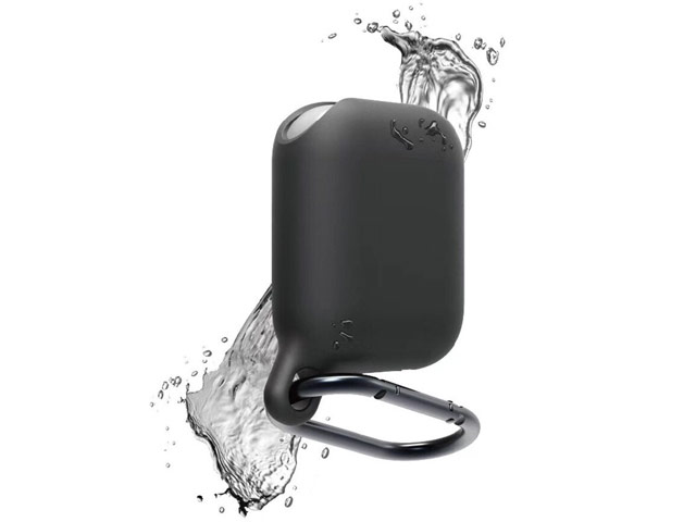 Чехол Synapse Waterproof Case для Apple AirPods (черный, силиконовый)