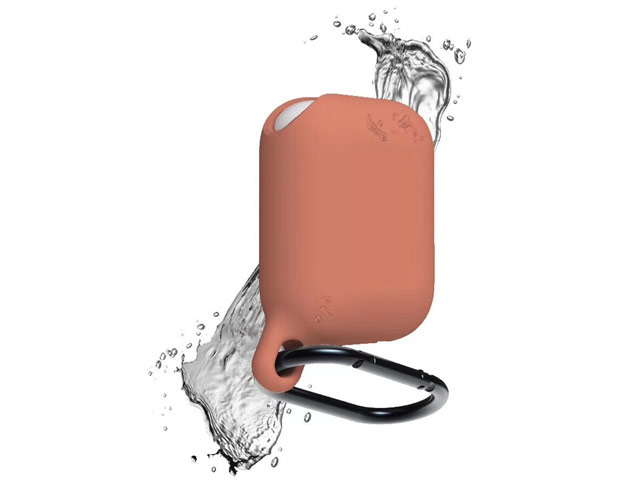 Чехол Synapse Waterproof Case для Apple AirPods (оранжевый, силиконовый)