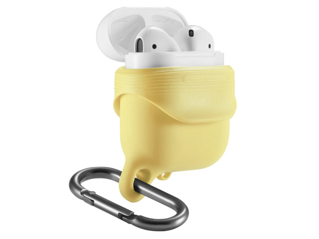 Чехол Synapse Waterproof Case для Apple AirPods (желтый, силиконовый)