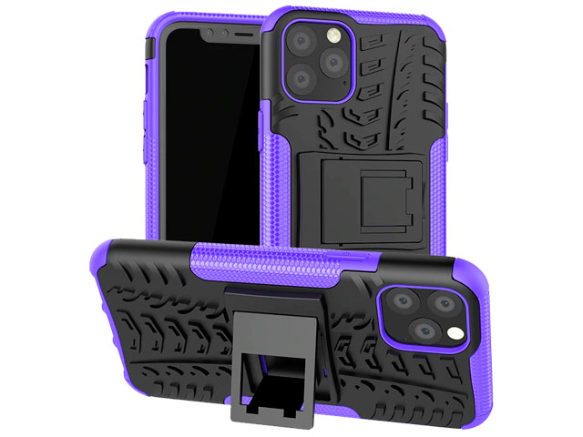 Чехол Yotrix Shockproof case для Apple iPhone 11 pro (фиолетовый, пластиковый)