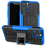 Чехол Yotrix Shockproof case для Apple iPhone 11 pro max (синий, пластиковый)