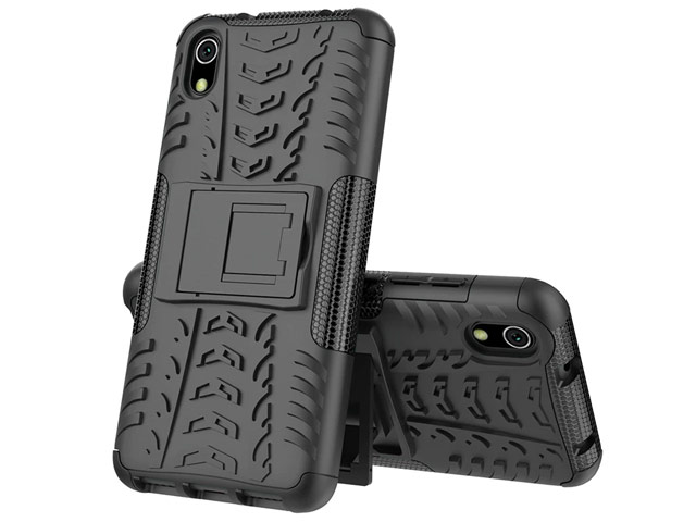 Чехол Yotrix Shockproof case для Xiaomi Redmi 7A (черный, пластиковый)