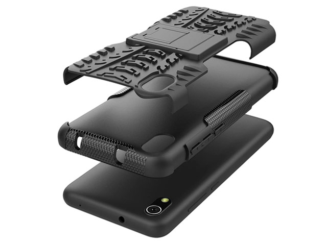 Чехол Yotrix Shockproof case для Xiaomi Redmi 7A (черный, пластиковый)
