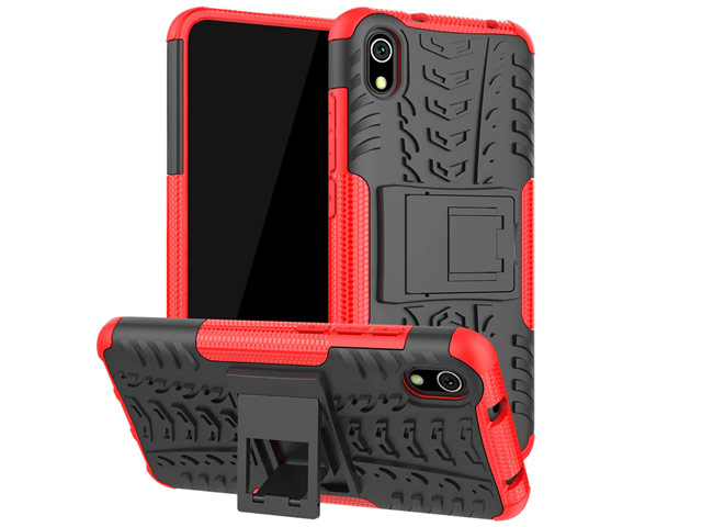 Чехол Yotrix Shockproof case для Xiaomi Redmi 7A (красный, пластиковый)