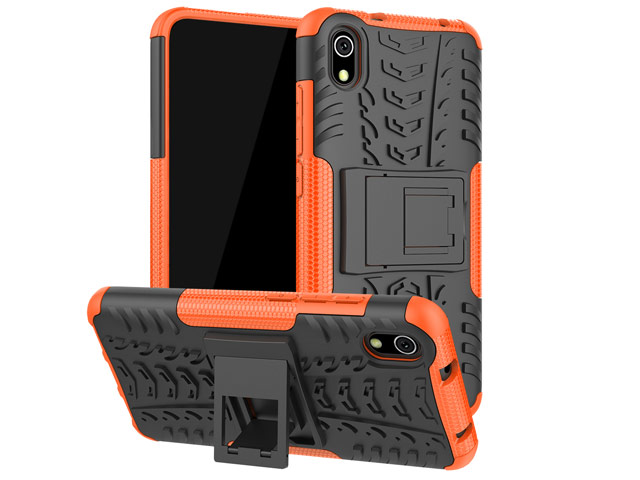 Чехол Yotrix Shockproof case для Xiaomi Redmi 7A (оранжевый, пластиковый)