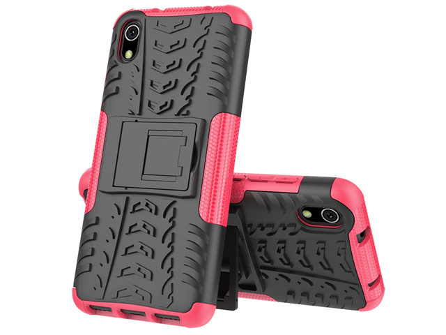 Чехол Yotrix Shockproof case для Xiaomi Redmi 7A (розовый, пластиковый)