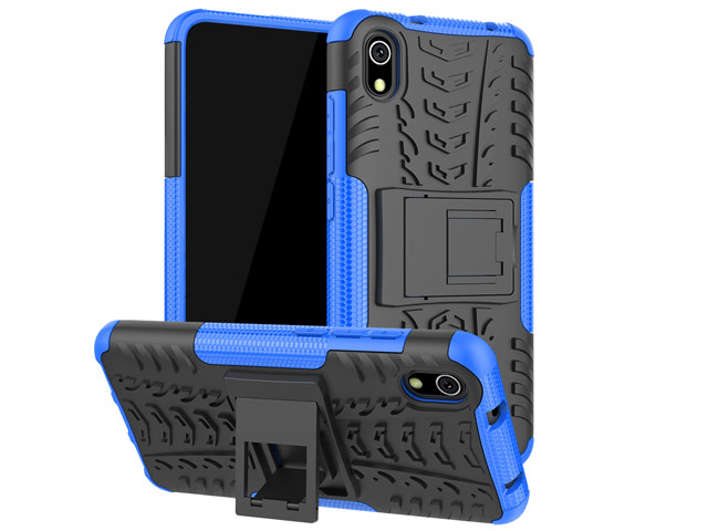 Чехол Yotrix Shockproof case для Xiaomi Redmi 7A (синий, пластиковый)