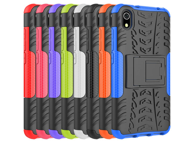Чехол Yotrix Shockproof case для Xiaomi Redmi 7A (фиолетовый, пластиковый)