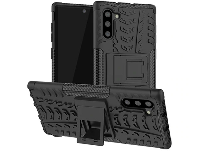 Чехол Yotrix Shockproof case для Samsung Galaxy Note 10 (черный, пластиковый)