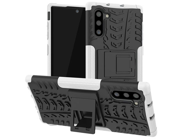 Чехол Yotrix Shockproof case для Samsung Galaxy Note 10 (белый, пластиковый)