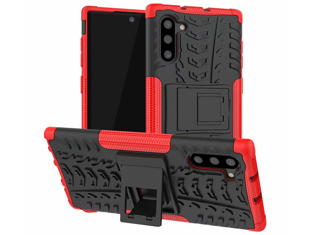 Чехол Yotrix Shockproof case для Samsung Galaxy Note 10 (красный, пластиковый)