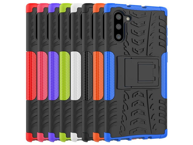 Чехол Yotrix Shockproof case для Samsung Galaxy Note 10 (фиолетовый, пластиковый)