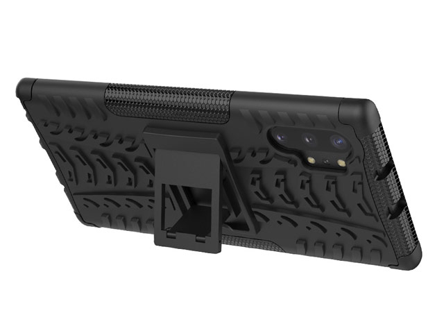 Чехол Yotrix Shockproof case для Samsung Galaxy Note 10 plus (черный, пластиковый)