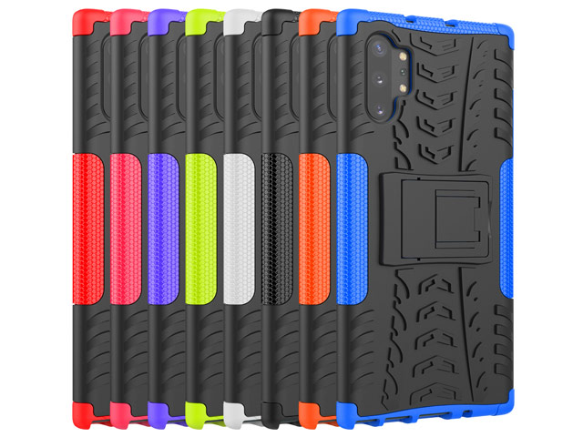 Чехол Yotrix Shockproof case для Samsung Galaxy Note 10 plus (черный, пластиковый)