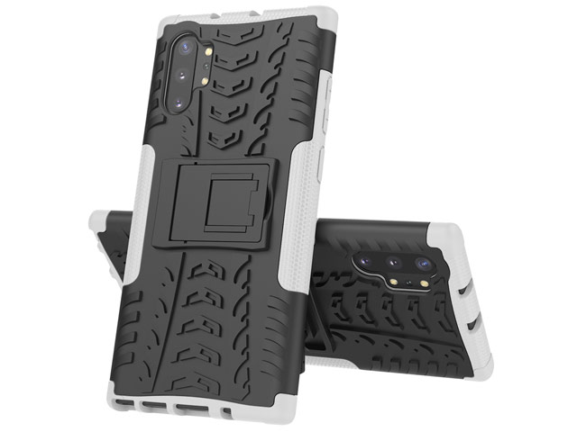 Чехол Yotrix Shockproof case для Samsung Galaxy Note 10 plus (белый, пластиковый)