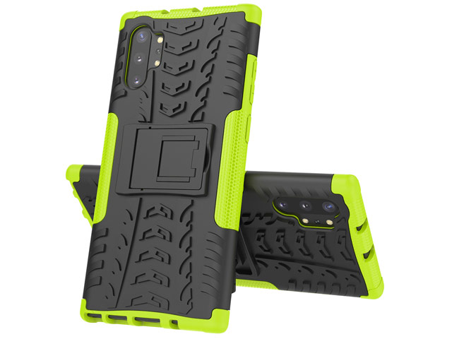 Чехол Yotrix Shockproof case для Samsung Galaxy Note 10 plus (зеленый, пластиковый)
