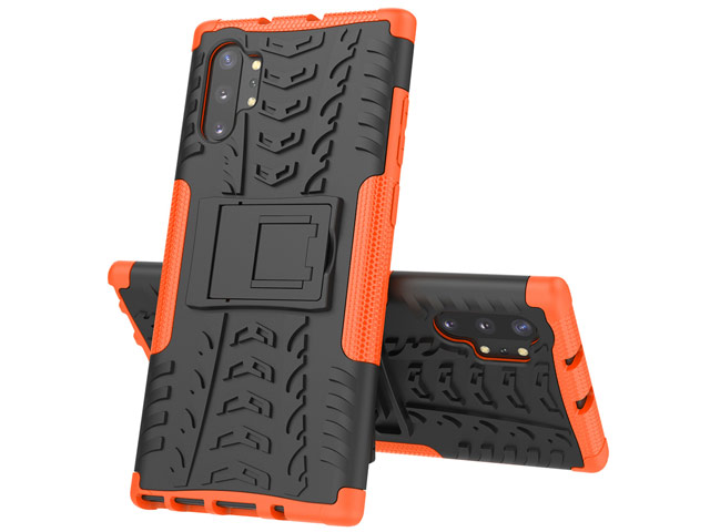 Чехол Yotrix Shockproof case для Samsung Galaxy Note 10 plus (оранжевый, пластиковый)