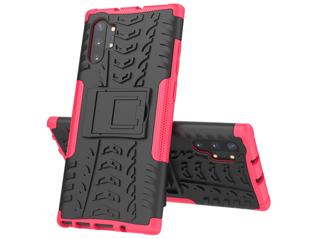 Чехол Yotrix Shockproof case для Samsung Galaxy Note 10 plus (розовый, пластиковый)