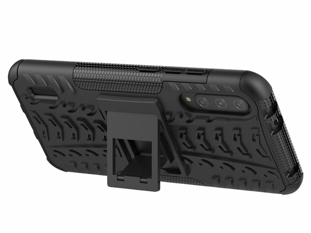 Чехол Yotrix Shockproof case для Xiaomi Mi A3 (черный, пластиковый)
